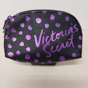 Victoria's Secret Black & Purple Cosmetic Pouch